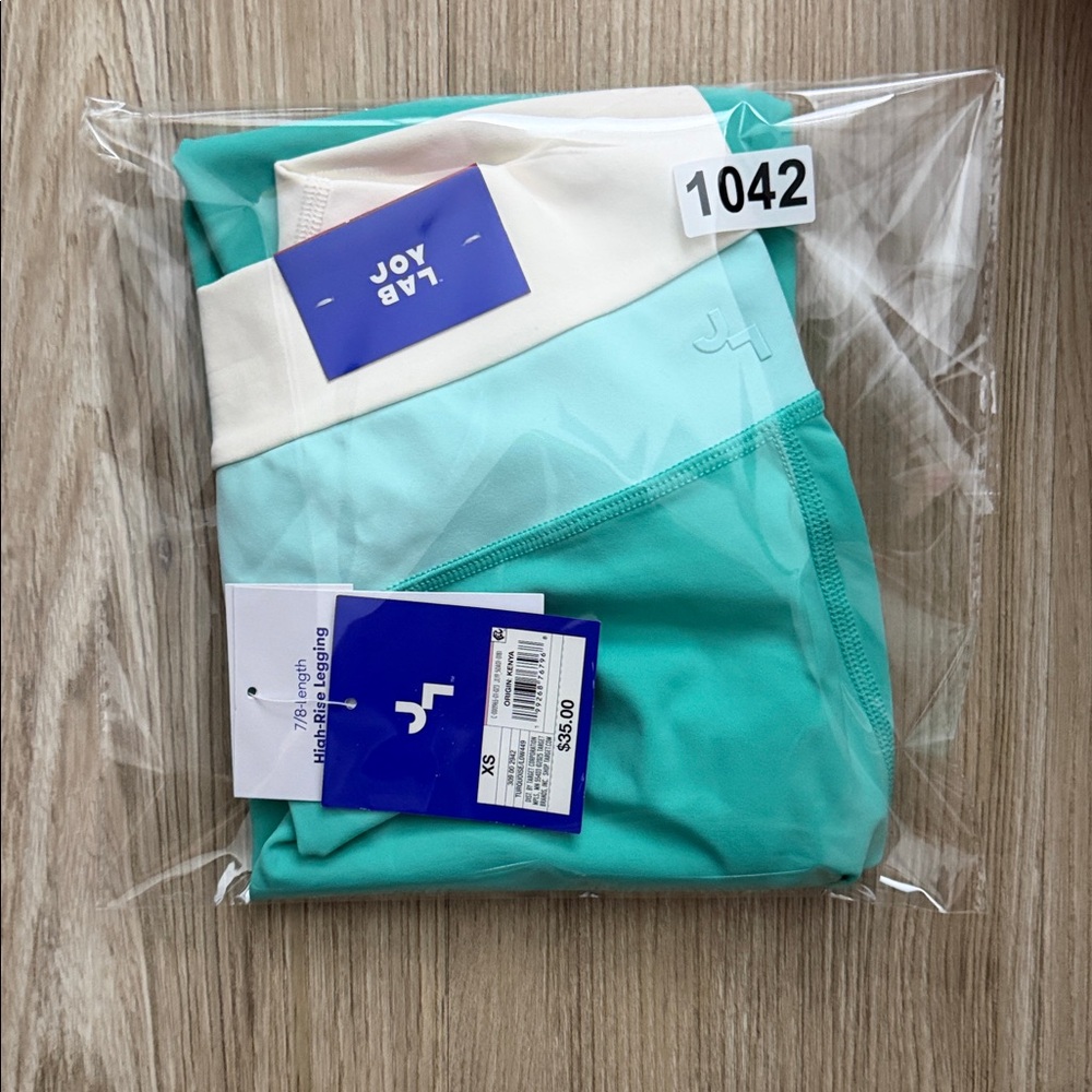 Women's High-Rise Colorblocked Leggings - JoyLab - Green - All Sizes - Picture 15 of 15